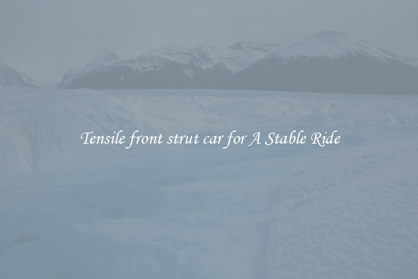 Tensile front strut car for A Stable Ride