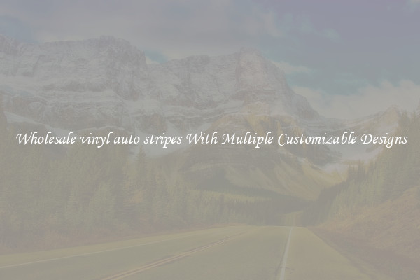 Wholesale vinyl auto stripes With Multiple Customizable Designs