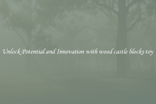 Unlock Potential and Innovation with wood castle blocks toy 