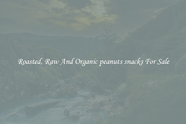 Roasted, Raw And Organic peanuts snacks For Sale