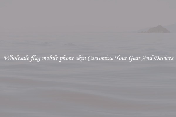 Wholesale flag mobile phone skin Customize Your Gear And Devices