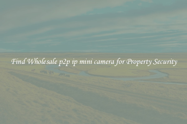 Find Wholesale p2p ip mini camera for Property Security
