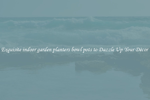 Exquisite indoor garden planters bowl pots to Dazzle Up Your Décor 