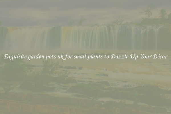 Exquisite garden pots uk for small plants to Dazzle Up Your Décor 
