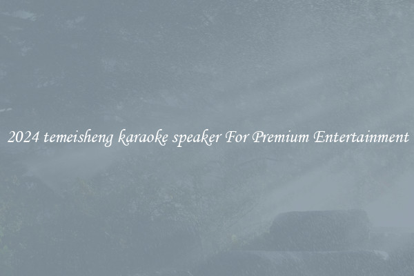 2024 temeisheng karaoke speaker For Premium Entertainment