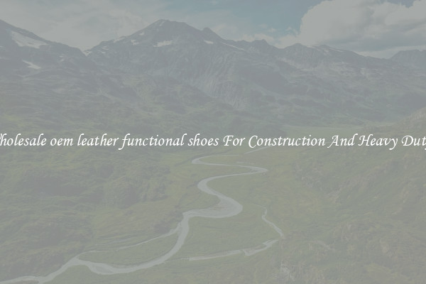 Buy Wholesale oem leather functional shoes For Construction And Heavy Duty Work