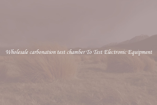Wholesale carbonation test chamber To Test Electronic Equipment