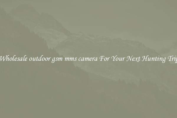 Wholesale outdoor gsm mms camera For Your Next Hunting Trip