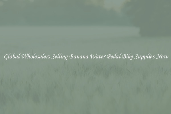 Global Wholesalers Selling Banana Water Pedal Bike Supplies Now