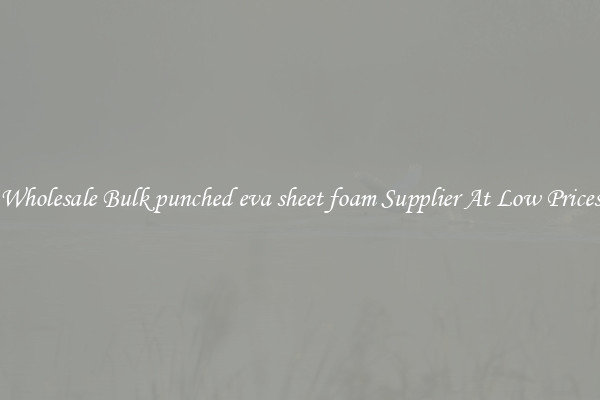 Wholesale Bulk punched eva sheet foam Supplier At Low Prices