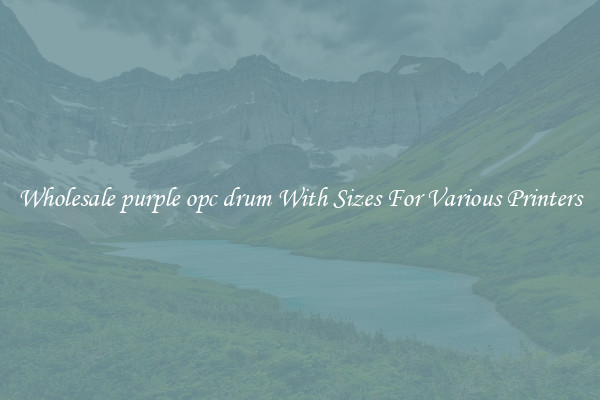 Wholesale purple opc drum With Sizes For Various Printers