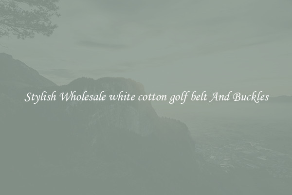 Stylish Wholesale white cotton golf belt And Buckles