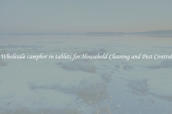 Wholesale camphor in tablets for Household Cleaning and Pest Control