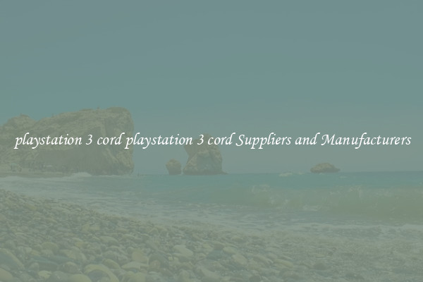 playstation 3 cord playstation 3 cord Suppliers and Manufacturers